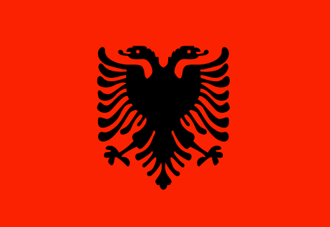 Albania : ದೇಶದ ಧ್ವಜ (ದೊಡ್ಡ)