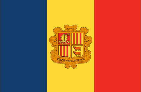 Andorra : ದೇಶದ ಧ್ವಜ (ದೊಡ್ಡ)
