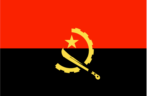 Angola : 國家的國旗 (大)
