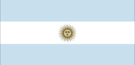 Argentina : 나라의 깃발 (큰)