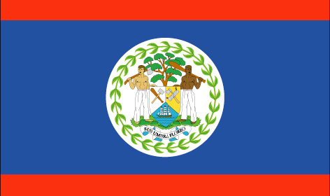 Belize : 나라의 깃발 (큰)