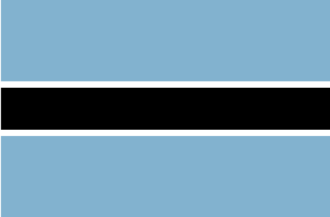 Botswana : Země vlajka (Velký)
