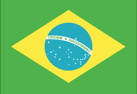 Brazil : Bandeira do país (Grande)