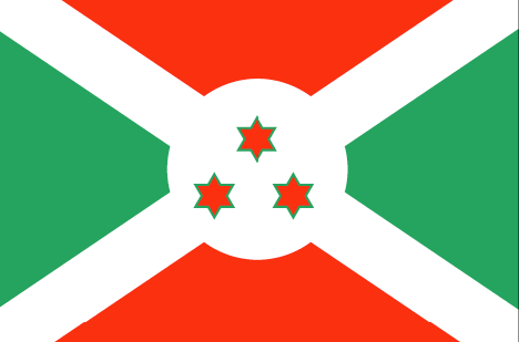 Burundi : Landets flagga (Great)