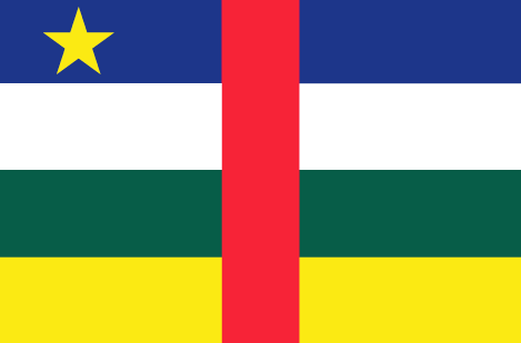 Central African Republic : Страны, флаг (Большой)