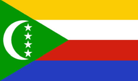 Comoros : Maan lippu (Suuri)