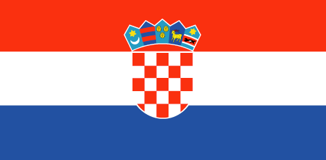 Croatia : Az ország lobogója (Nagy)