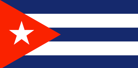 Cuba : 나라의 깃발 (큰)