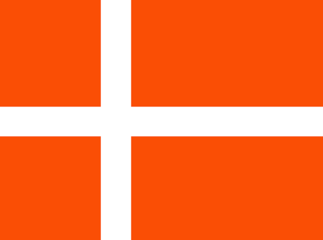 Denmark : 나라의 깃발 (큰)