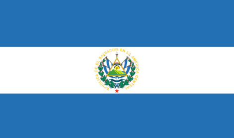 El Salvador : 나라의 깃발 (큰)