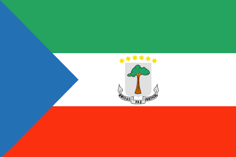 Equatorial Guinea : Maan lippu (Suuri)