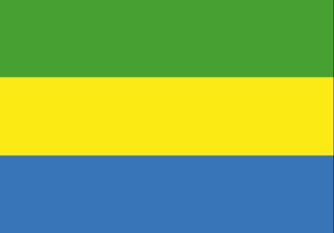 Gabon : Landets flagga (Great)