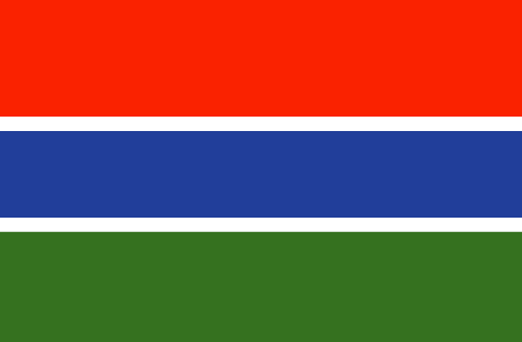 Gambia : Země vlajka (Velký)