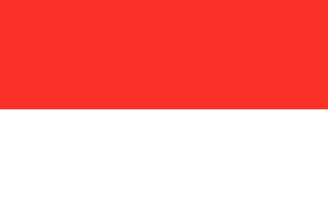 Indonesia : Ülkenin bayrağı (Büyük)