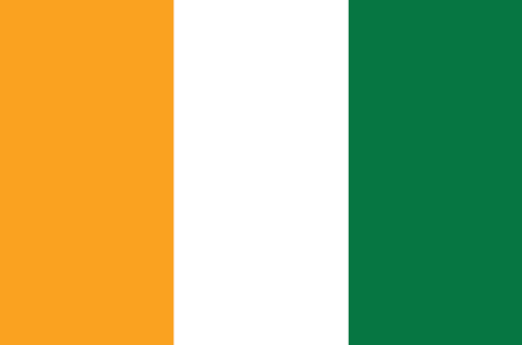 Ivory Coast : Maan lippu (Suuri)
