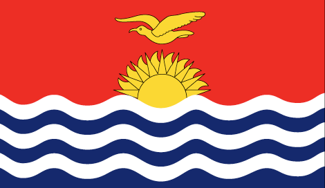 Kiribati : 나라의 깃발 (큰)