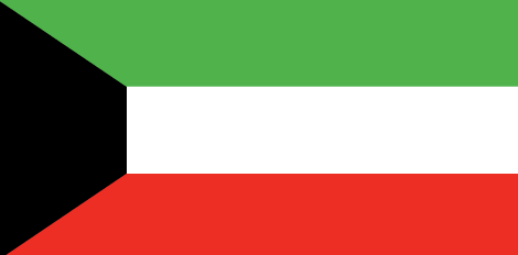 Kuwait : Ülkenin bayrağı (Büyük)