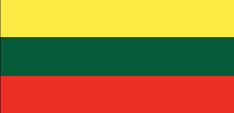 Lithuania : 나라의 깃발 (큰)