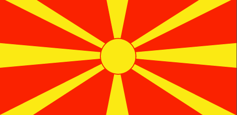 Macedonia : ದೇಶದ ಧ್ವಜ (ದೊಡ್ಡ)