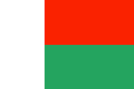 Madagascar : Երկրի դրոշը: (Մեծ)