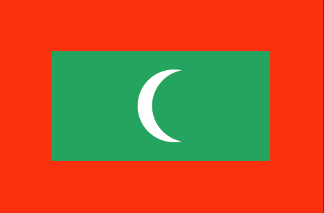 Maldives : Bandeira do país (Grande)