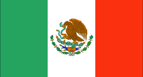 Mexico : 나라의 깃발 (큰)