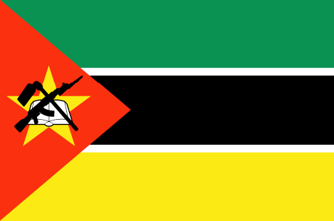 Mozambique : Země vlajka (Velký)