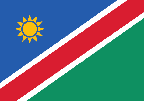 Namibia : Երկրի դրոշը: (Մեծ)