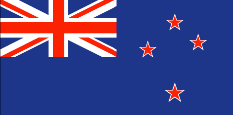 New Zealand : 国家的国旗 (大)