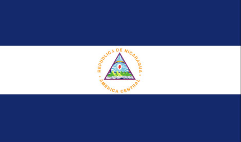 Nicaragua : 國家的國旗 (大)