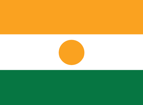 Niger : Landets flagga (Great)