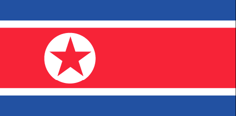 North Korea : Das land der flagge (Groß)
