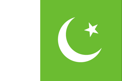 Pakistan : Das land der flagge (Groß)