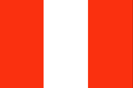 Peru : Flamuri i vendit (I madh)