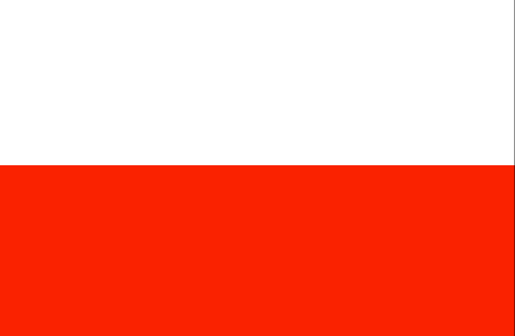 Poland : Maan lippu (Suuri)