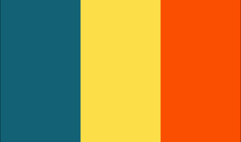 Romania : Maan lippu (Suuri)