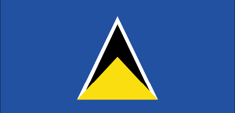 Saint Lucia : Flamuri i vendit (I madh)