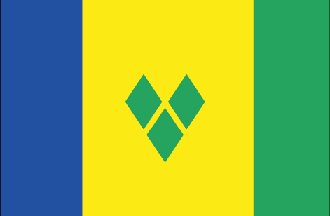 Saint Vincent and the Grenadines : Negara bendera (Besar)