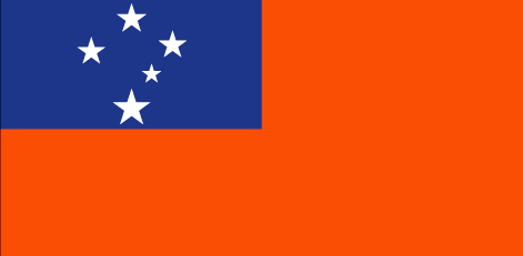 Samoa : Bandeira do país (Grande)