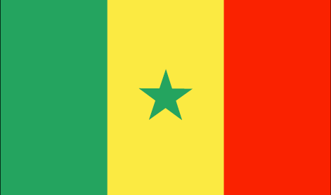 Senegal : Ülkenin bayrağı (Büyük)