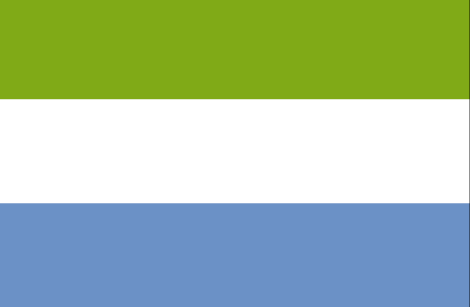 Sierra Leone : Երկրի դրոշը: (Մեծ)