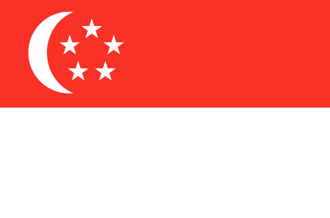 Singapore : 國家的國旗 (大)