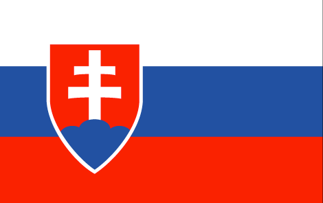 Slovakia : די מדינה ס פאָן (גרויס)