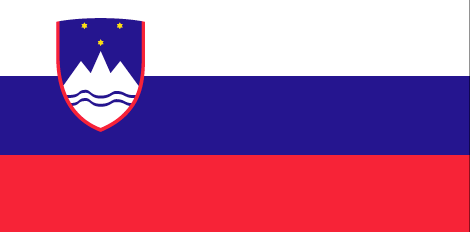 Slovenia : Az ország lobogója (Nagy)