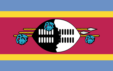 Swaziland : Ülkenin bayrağı (Büyük)