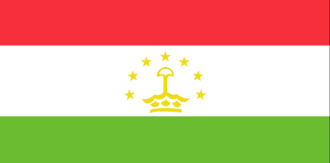 Tajikistan : நாட்டின் கொடி (பெரிய)