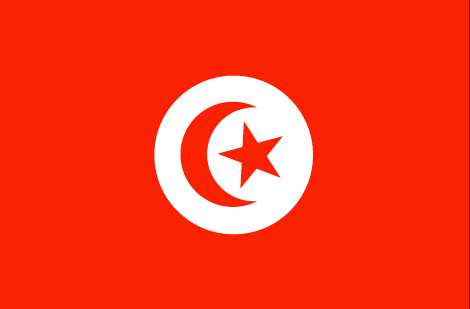 Tunisia : Maan lippu (Suuri)