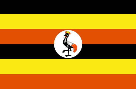 Uganda : Maan lippu (Suuri)