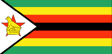 Zimbabwe : Երկրի դրոշը: (Մեծ)