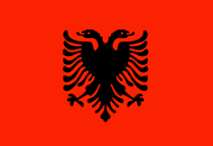 Albania : দেশের পতাকা